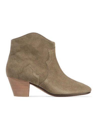 Isabel Marant - étoile The Dicker Suede Ankle Boots - Beige | NET-A-PORTER (UK & EU)