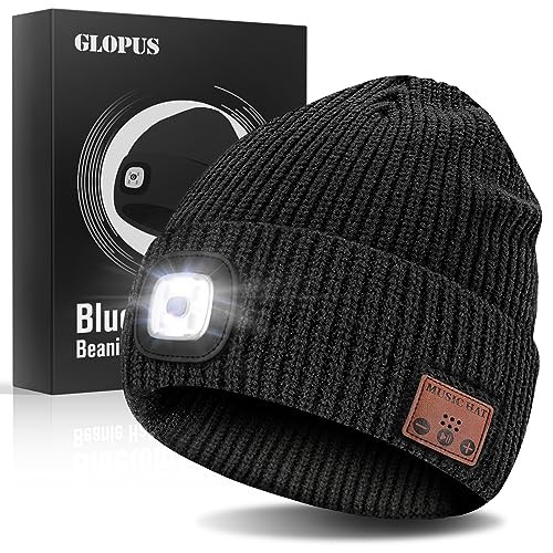 Stocking Stuffers for Adults Men, Bluetooth Beanie Hat with Light, Mens Gifts for Men Dad Him Grandpa Husband Christmas Black | Amazon (US)