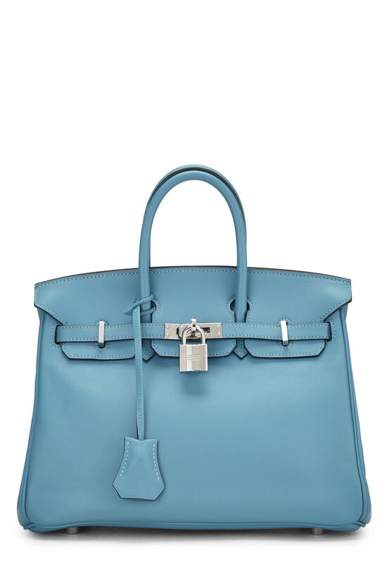 Turquoise Blue Swift Birkin 25 | What Goes Around Comes Around