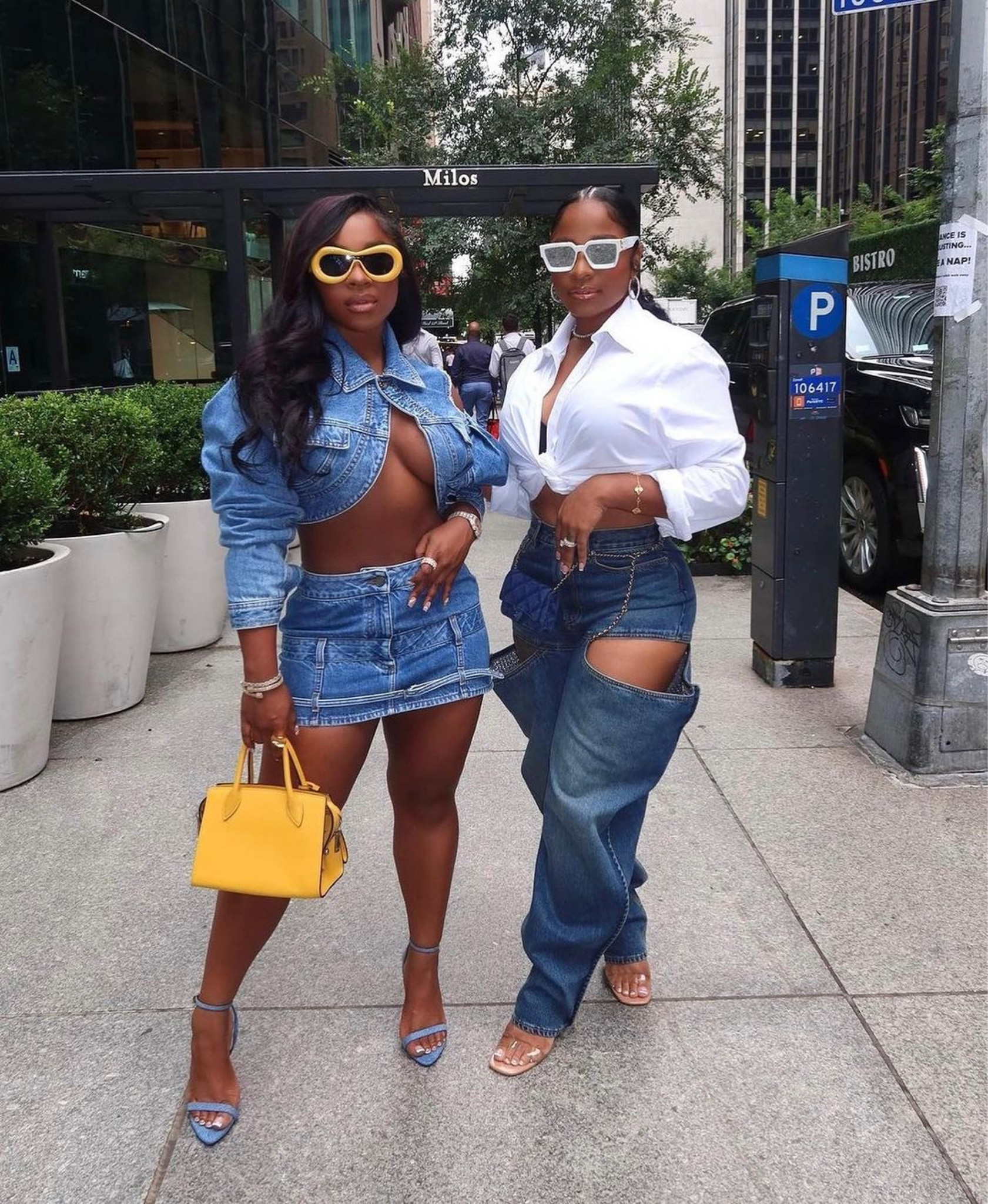 Get Reginae and Toya’s denim looks below! 
