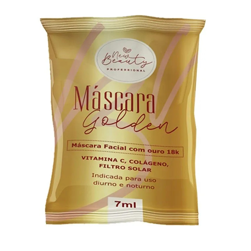 Máscara Facial Golden New Beauty 7ml - Lojas REDE: A Maior Rede de Cosméticos do Brasil! | LOJAS REDE (BR)