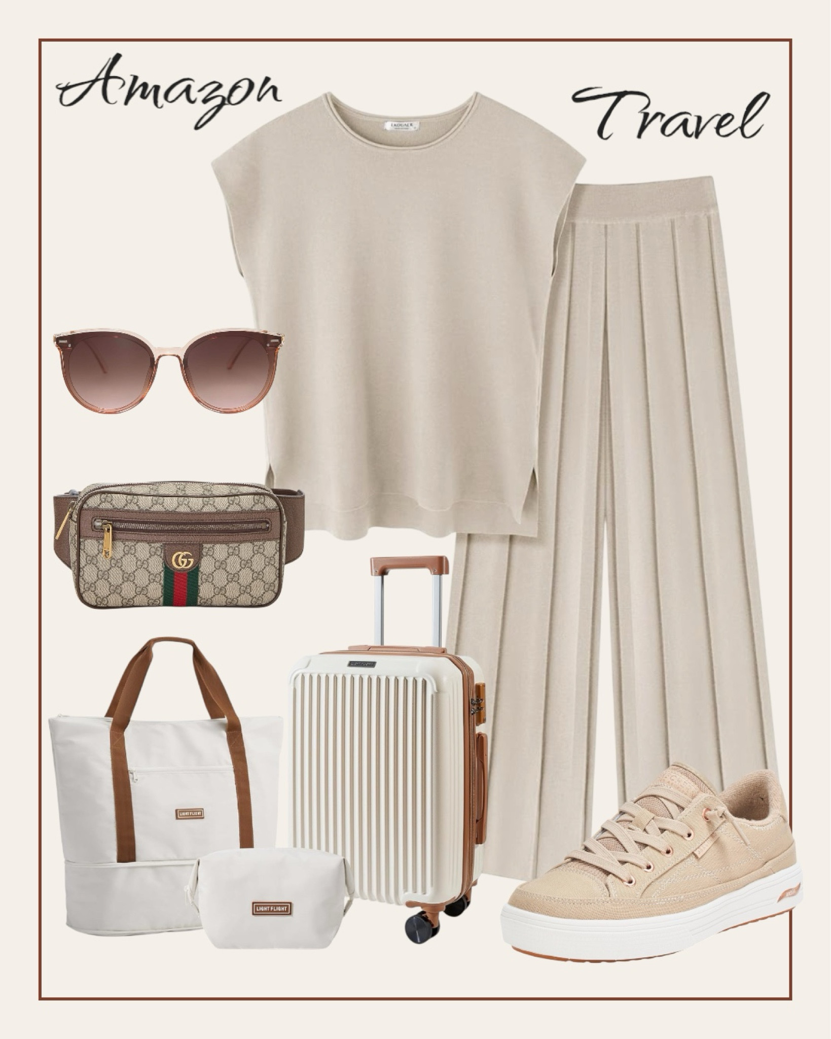 Amazon travel outfit 
#joggerset
#traveloutfi
#amazonfashion
#traveloutfit
#guccibag

#LTKTravel #LTKActive
