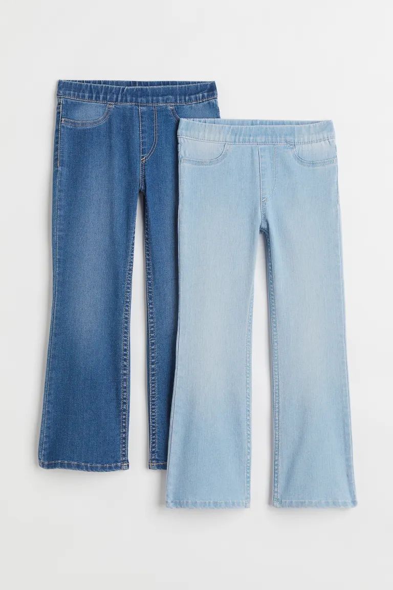 2-pack Superstretch Flare Fit jeans | H&M (US + CA)