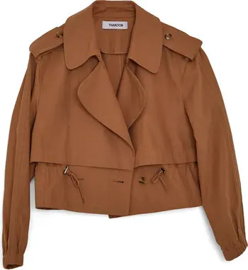 Thakoon Crop Cotton Trench Coat | Nordstrom | Nordstrom