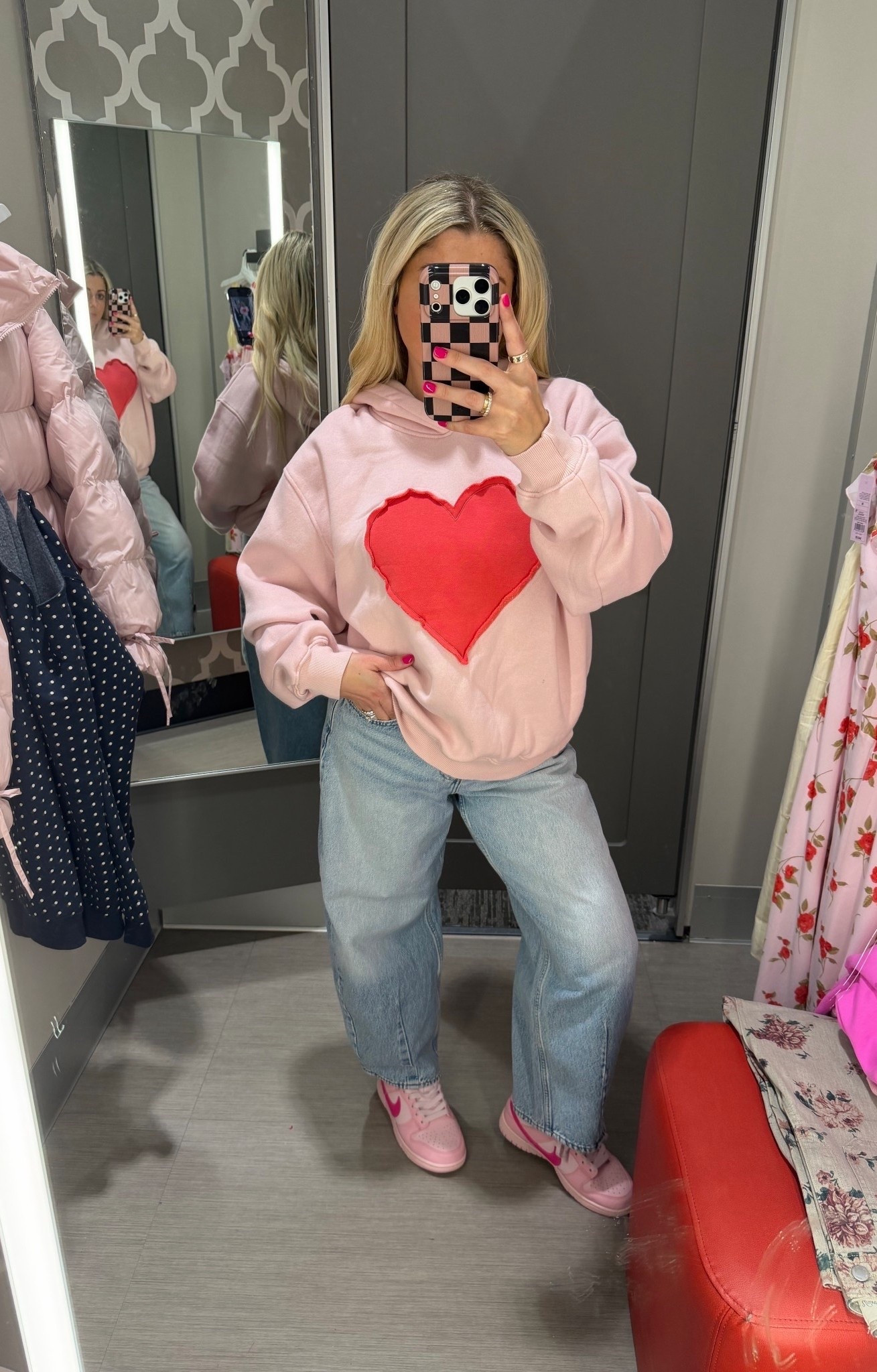 Target outfit
Softest hoodie size m
Barrel jeans size 6
Nike dunks tts
Valentine’s Day outfit 

#LTKFindsUnder50 #LTKFindsUnder100 #LTKootd