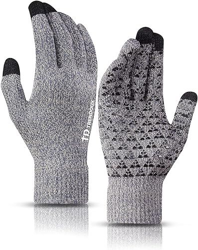 TRENDOUX Winter Gloves for Men and Women - Upgraded Touch Screen Anti-Slip Silicone Gel - Elastic... | Amazon (US)