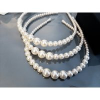 Pearl Hairband, Headband, Headbands For Women & Girls, Vintage Headband Jewelry, Beaded Gifts Girls | Etsy (US)