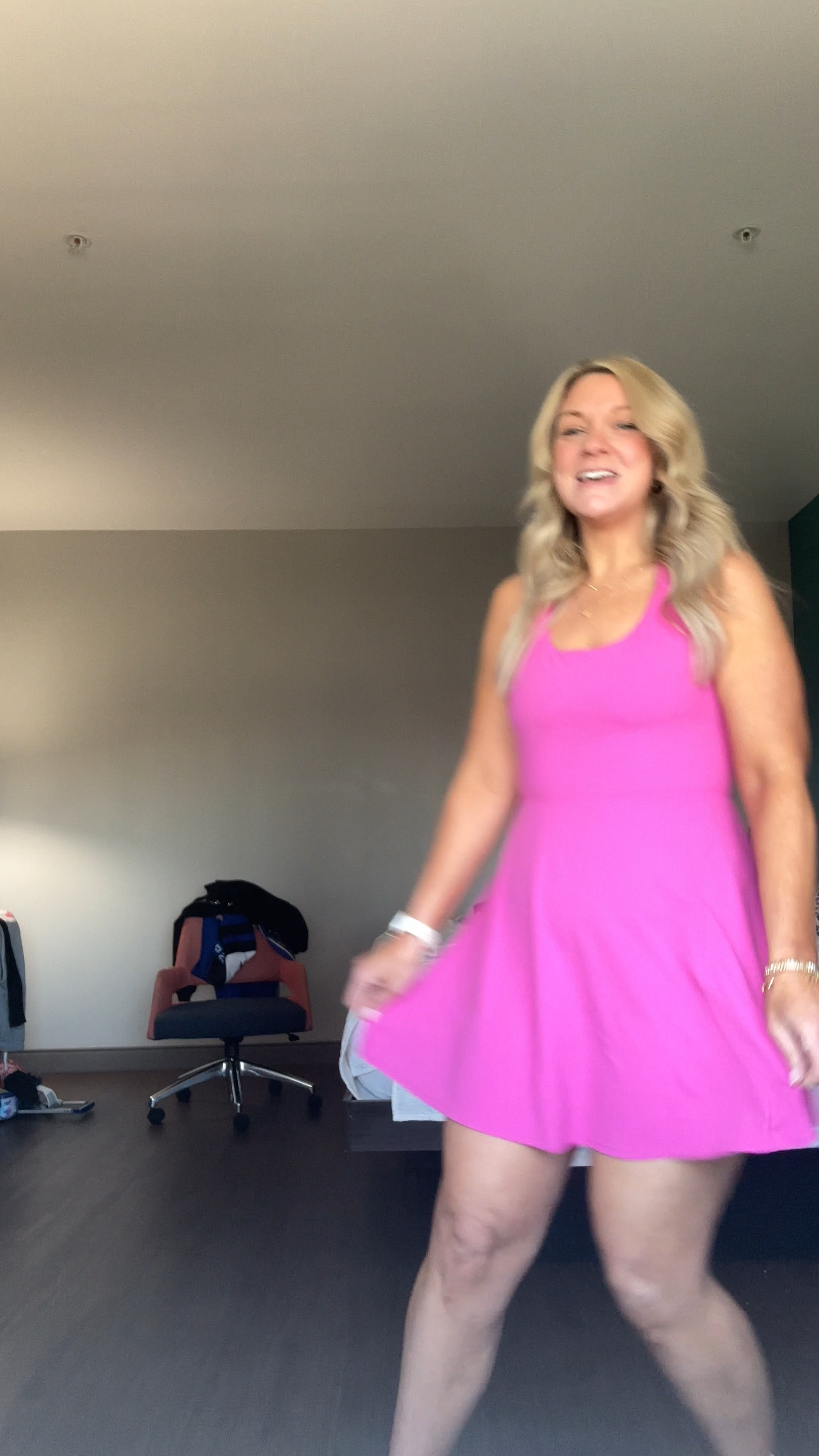 These Halara dresses are a staple in my closet they are the best for travel in and are so easily pack able , I have one in every color . I’m wearing a M . 
Alaina is wearing her fav pants from American Eagle in a 000 
We’re ready to go explore Dallas 

#LTKFitness #LTKFamily #LTKTravel