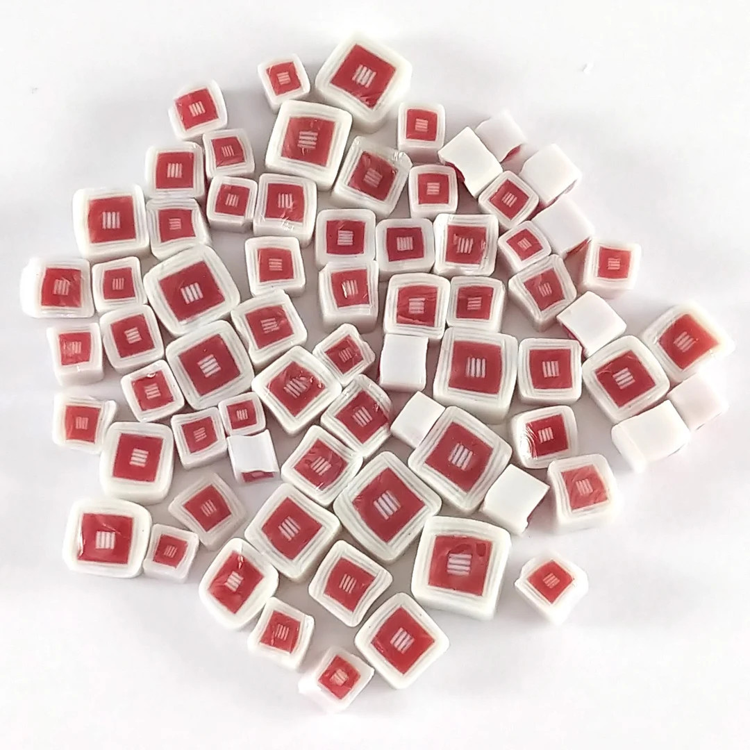 Pink Square Murrine 0.5 Oz Precut 90 COE Fusable Glass - Etsy | Etsy (US)