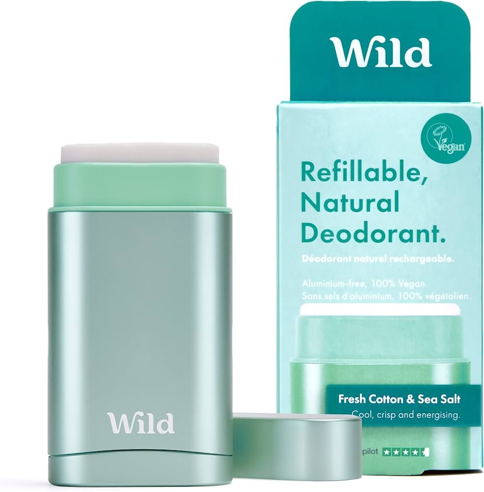 Wild - Natural Refillable Deodorant - Vegan & Eco-Friendly - Aluminum Free - Long Lasting Protect... | Amazon (US)