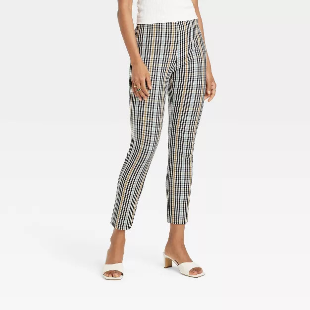 Women's High-Rise Slim Fit Bi-Stretch Ankle Pants - A New Day™ | Target