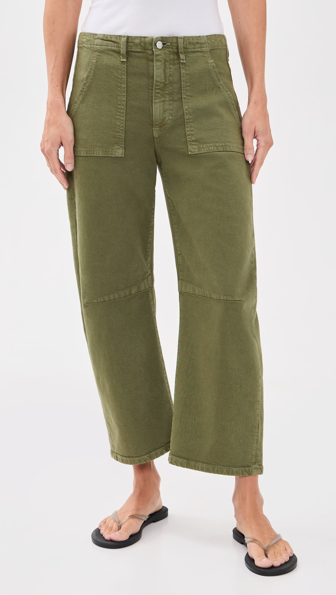 Petite Utility Soft Barrel Jeans | Shopbop