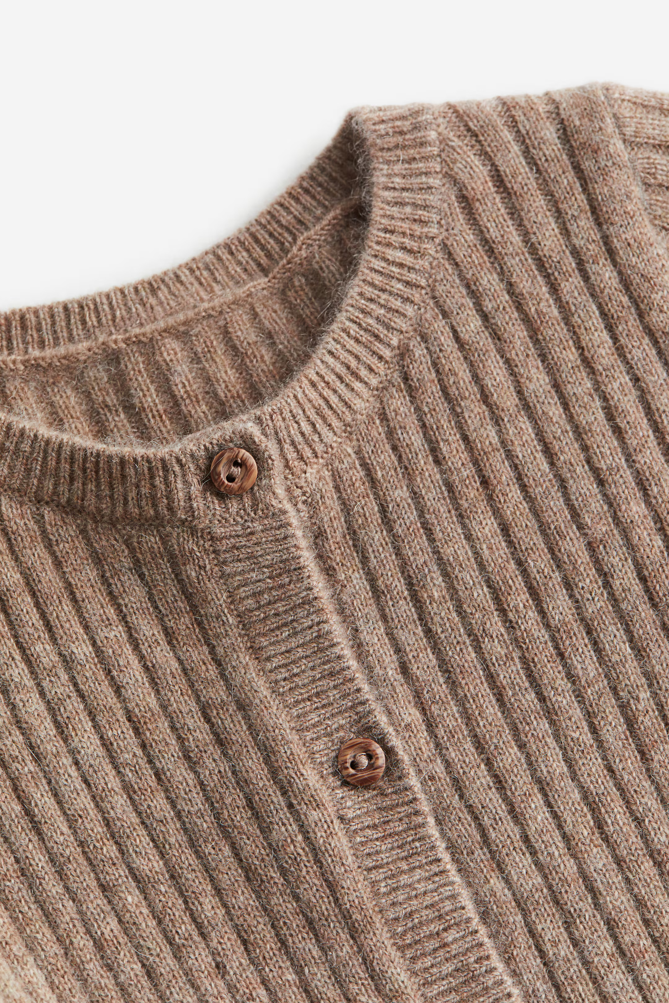 Rib-knit cashmere romper suit - Brown - Kids | H&M GB | H&M (UK, MY, IN, SG, PH, TW, HK)