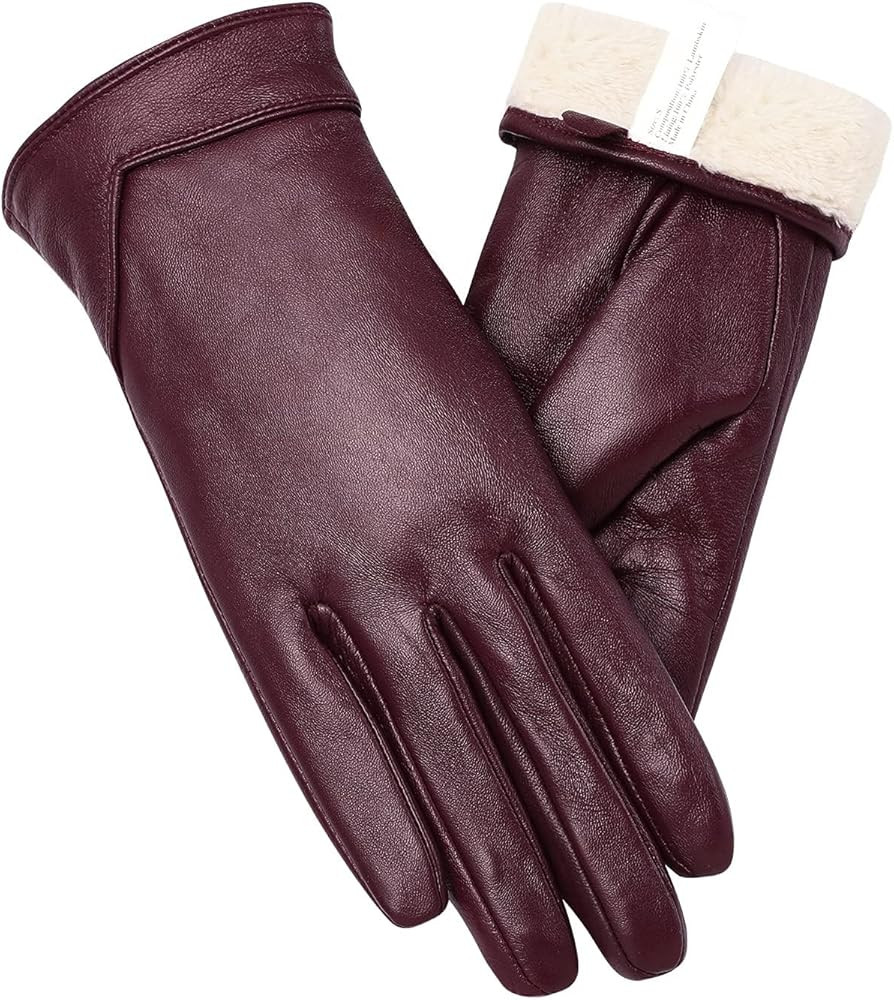 ROSYLINE Winter Gloves for Women Womens Leather Gloves Warm Winter Driving Gloves Touchscreen | Amazon (CA)