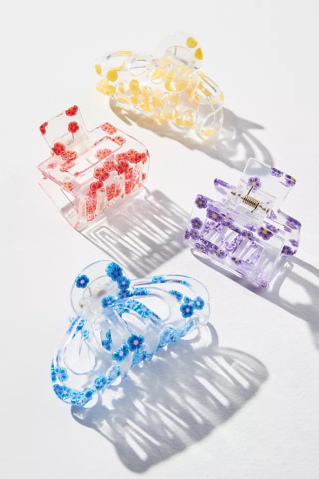 Botanical Claw Hair Clip Set | Anthropologie (US)