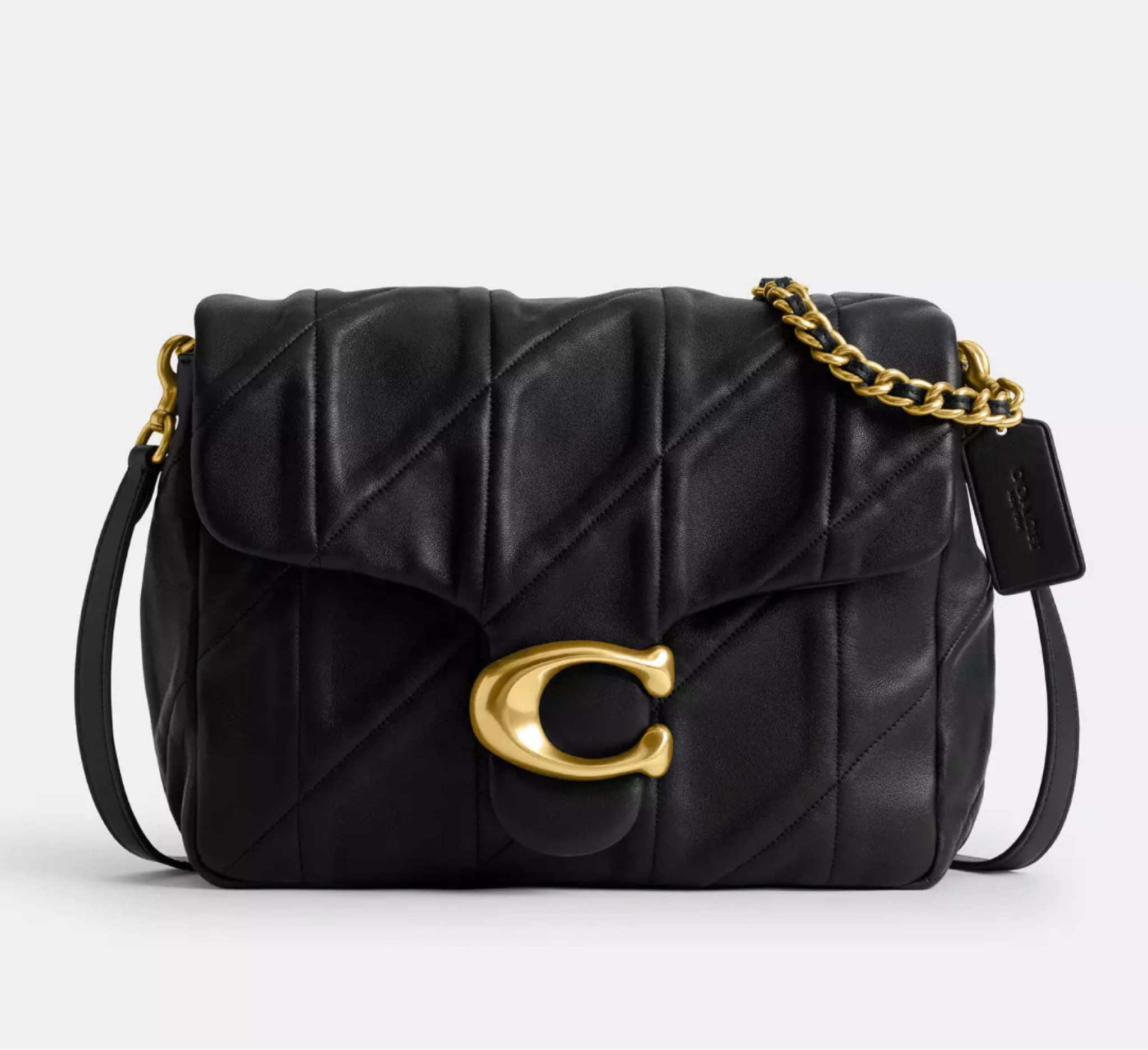 The bag that keeps selling out: Coach Times Square Tabby Shoulder Bag 26 With Quilting. 
It’s elegant and practical, the leather is buttery soft and it’s quite roomy for its size. 
What do you think about quilted bags? 

#LTKWorkwear #LTKSeasonal #LTKItBag