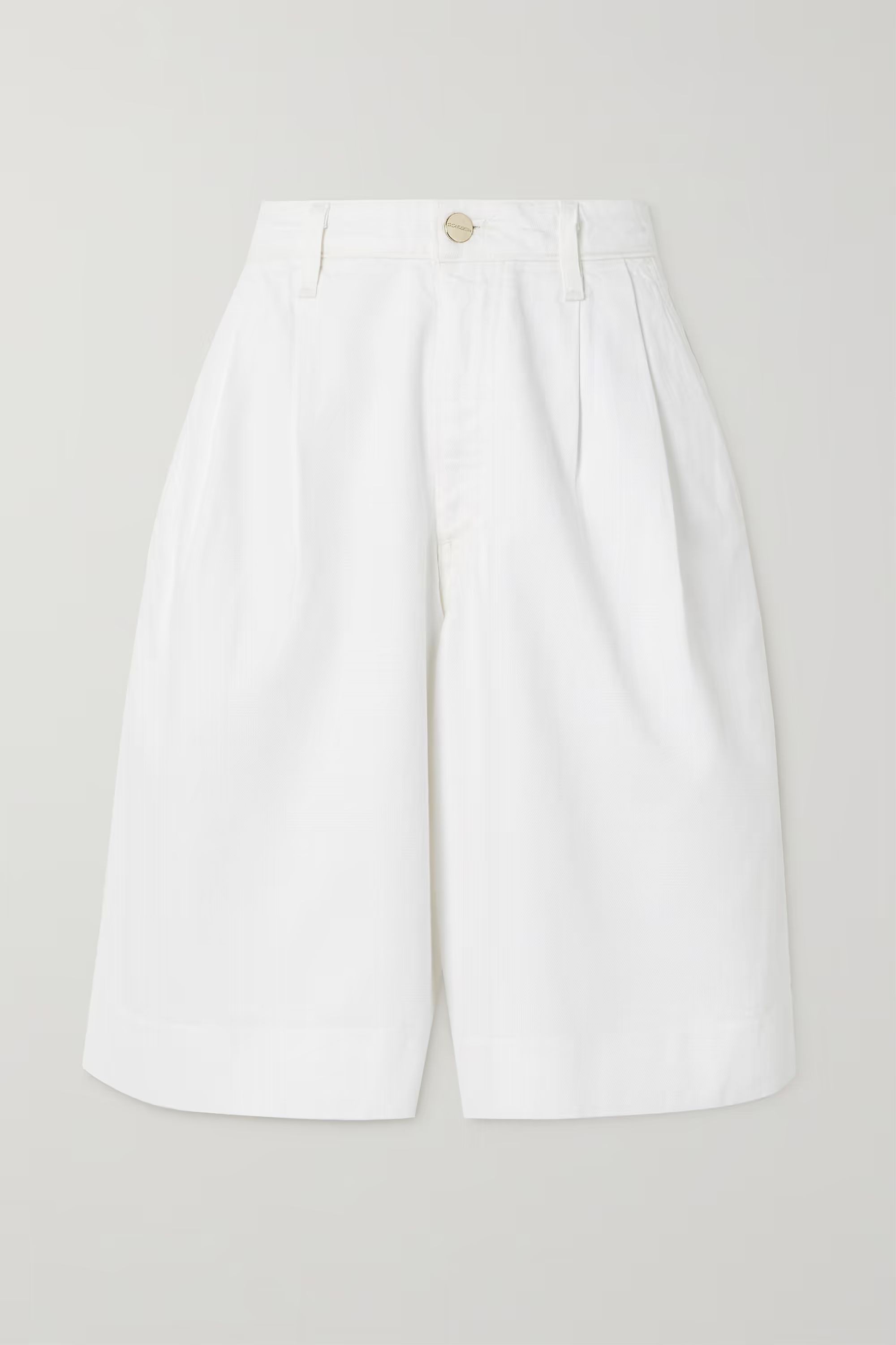 The Scout pleated denim shorts | NET-A-PORTER (US)