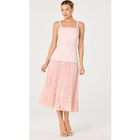 ASTR the Label | Caitlin Mixed Media Tweed Maxi Dress in Pink | Size M | ASTR The Label (US)
