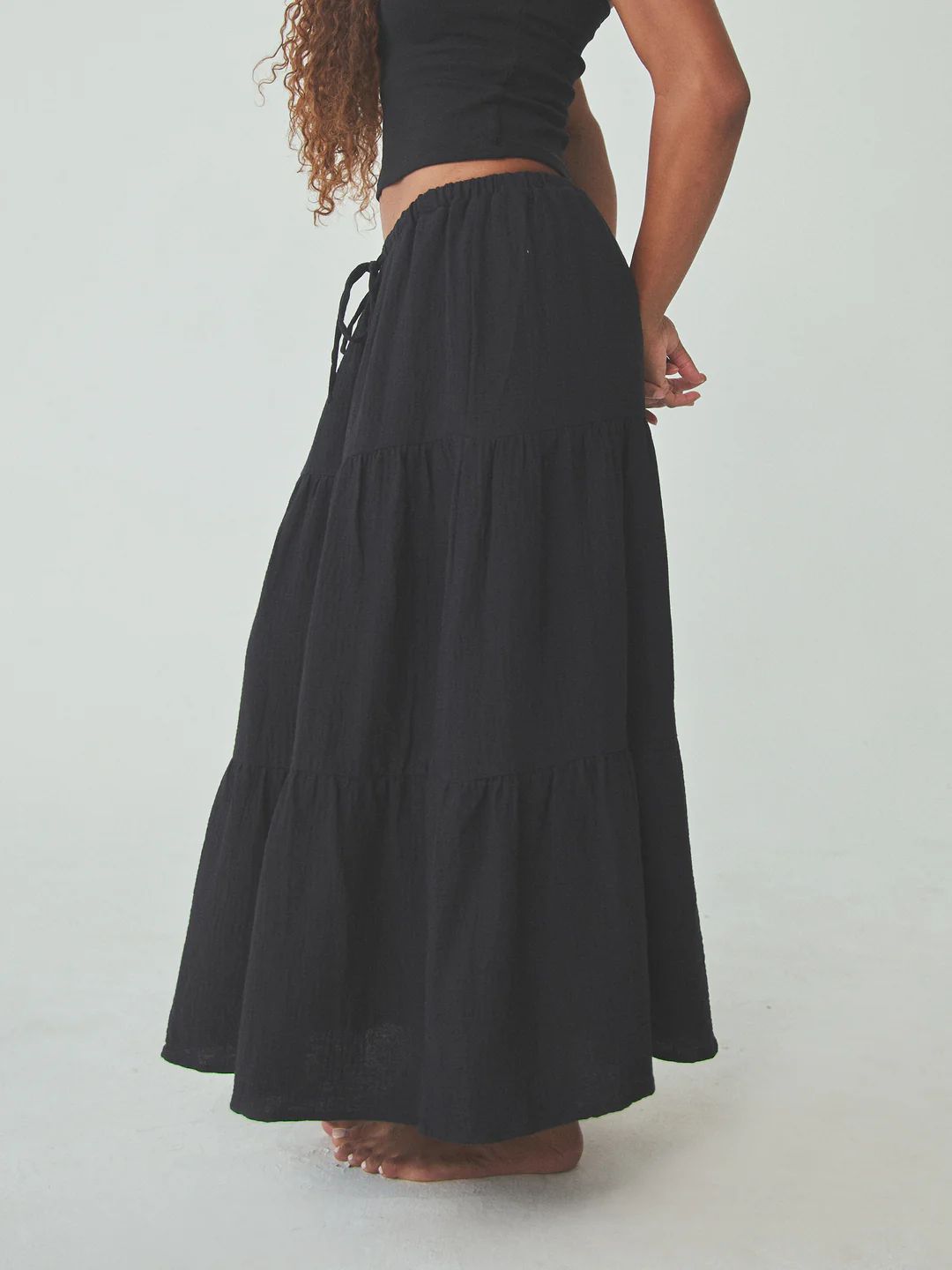 Tiered Cotton Skirt | Klassy Network