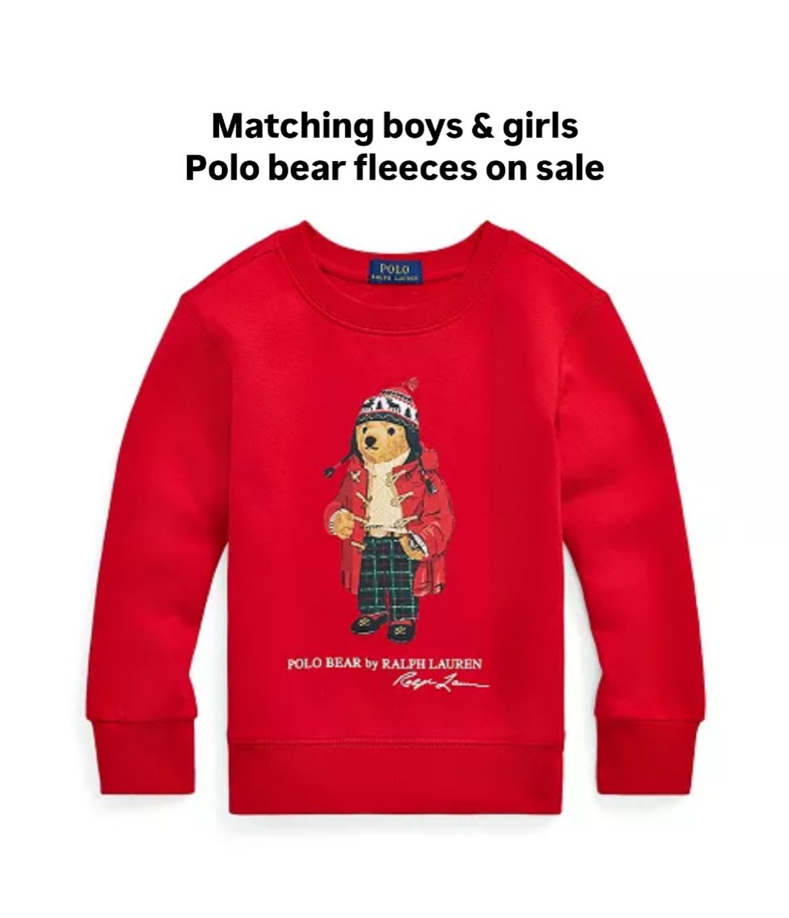 Got these in red for Lunar new year (January 29) for the kids, and hopefully will be great through the next holiday season too. 

3 sizes Linked below are; unisex toddler/ little kids sizing, bigger kids, and girls with slight puff shoulder 

Stick TTs for kids. I ordered a size up and they were pretty oversized 

These Polo Ralph Lauren bear fleece sweatshirts are on sale in all toddler and big kid sizes, and some adults say they can fit kids XL

Lunar / Chinese new year, kids holiday outfits 

#LTKFamily #LTKSaleAlert #LTKKids
