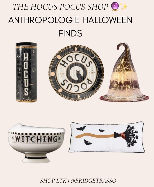 A little Hocus Pocus for the home 🔮✨ Anthropologie Halloween décor featuring witchy serveware, celestial accents, glowing glass décor and a festive Halloween pillow.
#anthropologiehome #hocuspocus #halloweendecor #witchydecor #ltkfinds

#LTKSeasonal #LTKHome