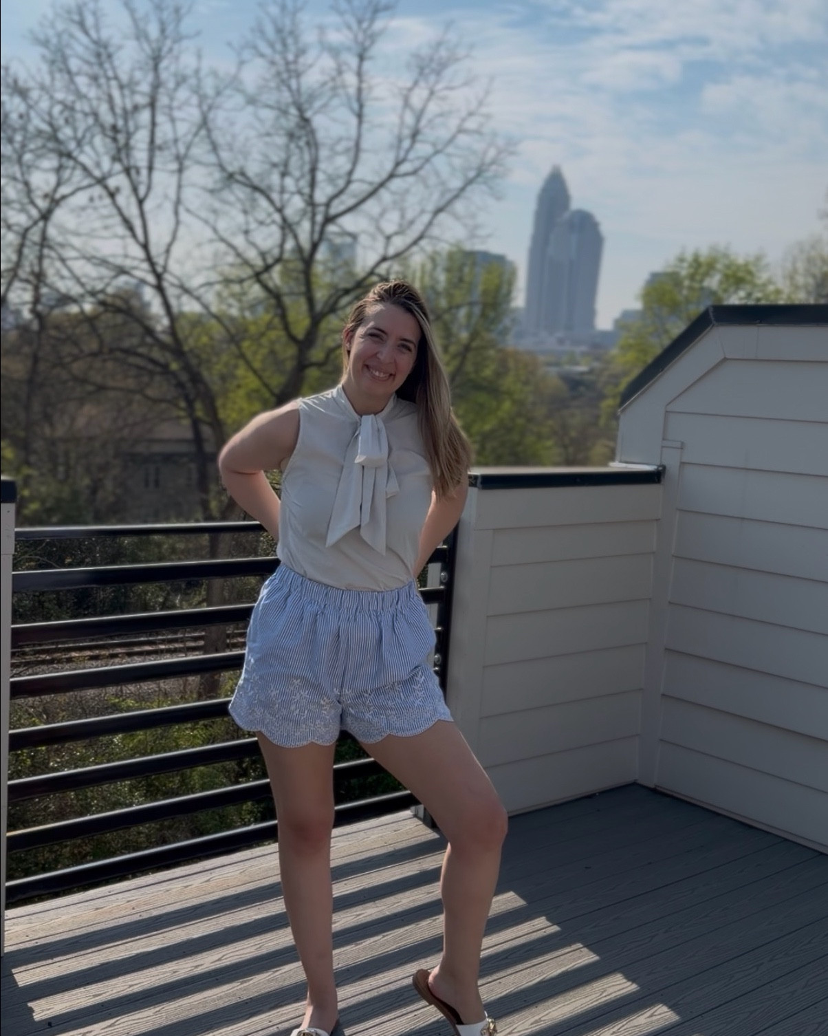 This combo = casual comfort meets polished energy 🛋️✨

The “Suite Dreams” striped shorts paired with this airy bow-neck chiffon top is basically what I reach for when I want to look put together but also be comfortable enough to grab coffee, work from home, or step out for a quick errand. Effortless, flattering, and very much main character vibes without trying too hard.

Use code saleson15 for 15% off orders over $70 💫

#casualchic #shortsandtop #effortlessstyle #everydayoutfit #cupshe

#LTKSaleAlert #LTKTall #LTKootd