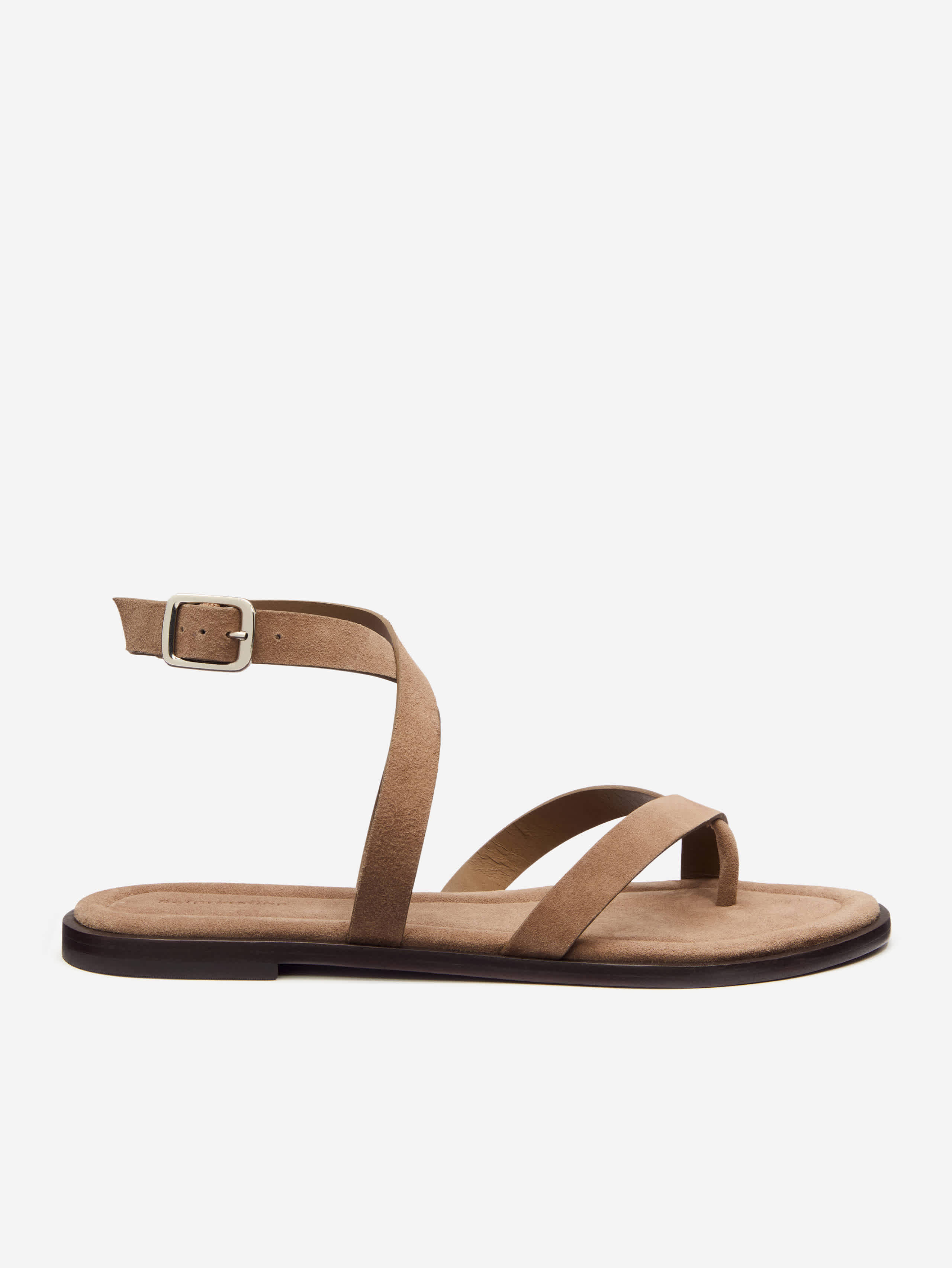 Reformation Jane Flat Sandal Grey 9.5 | Reformation (Global)