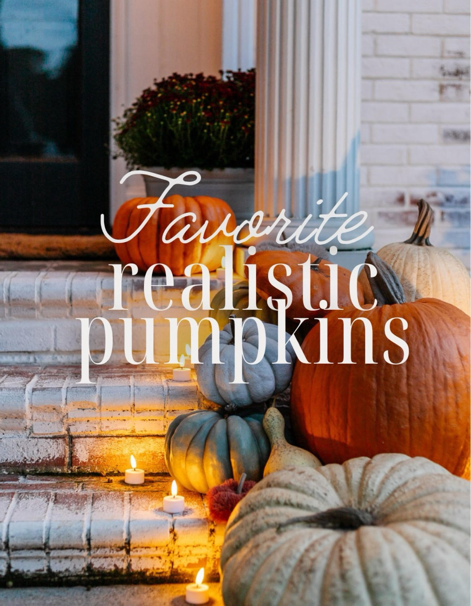 Faux pumpkins that look real!!  

#LTKSeasonal #LTKSaleAlert