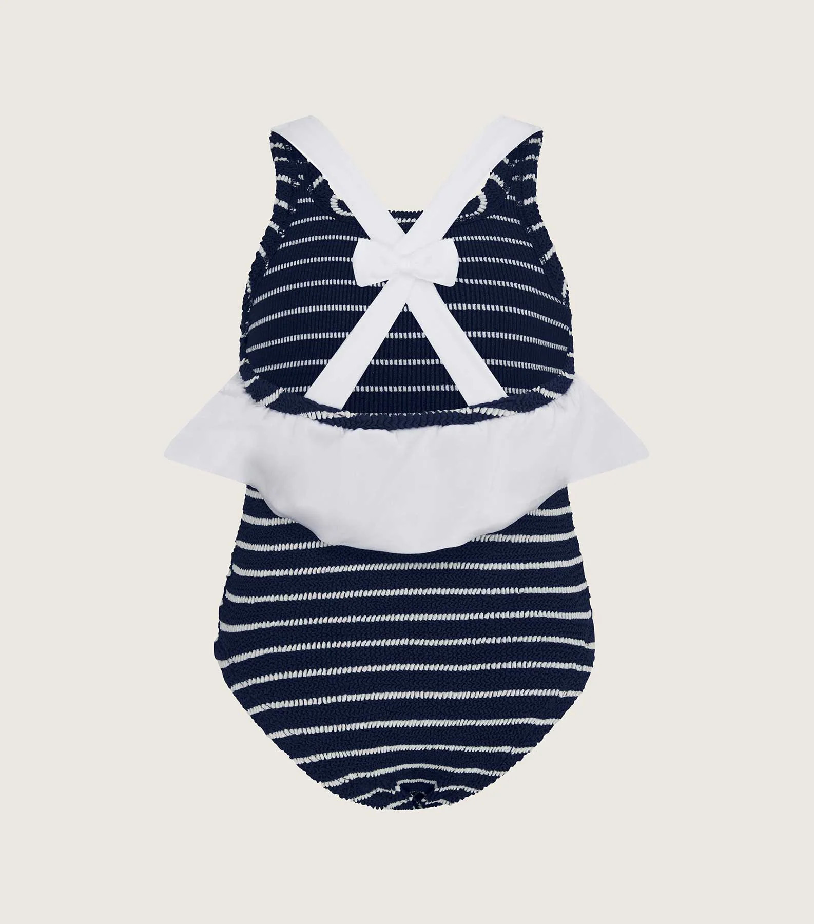 Baby Lara Swim - Navy/White Stripe | HUNZA G