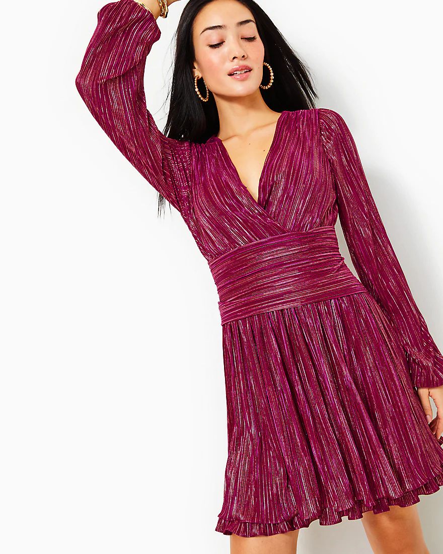 Jessamie Long Sleeve Dress | Splash of Pink - A Lilly Pulitzer Store