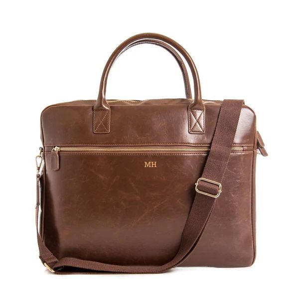 Leather Laptop Bag: Executive | Swanky Badger