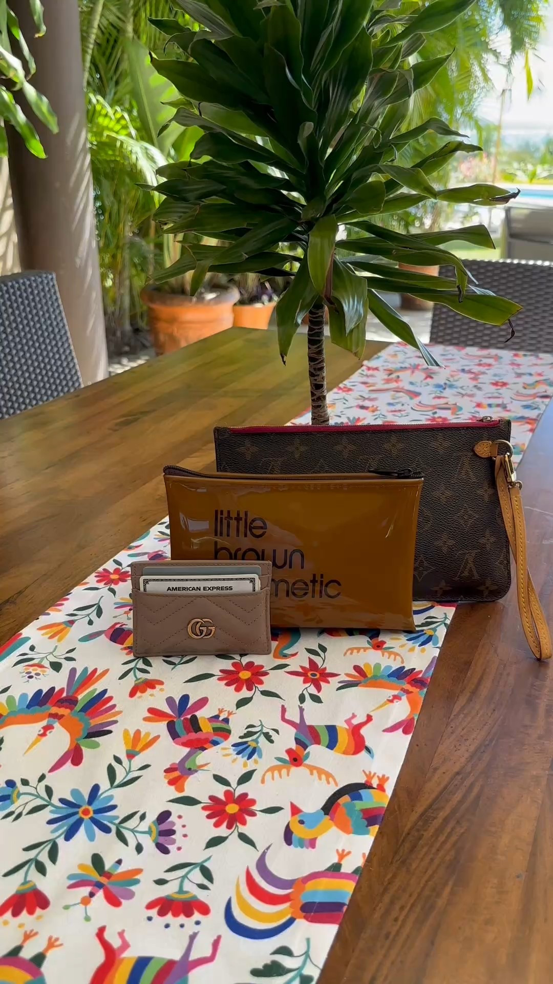 My 3 favorite travel essentials for vacation are the Louis Vuitton Pochette, perfect for the evening; the Bloomingdales cosmetics case, perfect for the beach or pool; and the Gucci card holder, which is ideal for traveling! 

#LTKTravel #LTKBeauty #LTKWatchNow