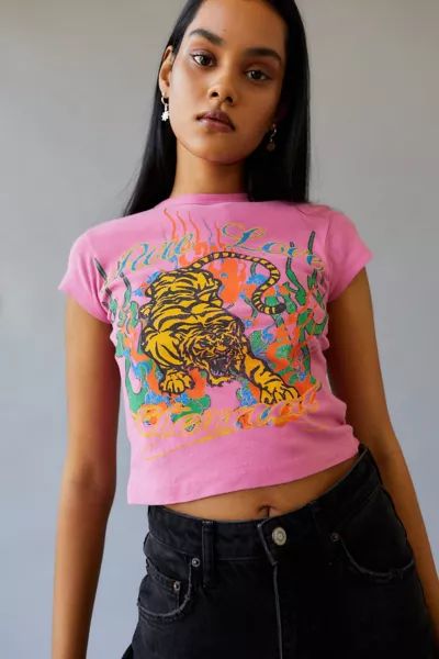 Pure Love Tiger Baby Tee | Urban Outfitters (US and RoW)