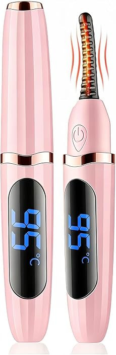 Heated Eyelash Curler - Heated Lash Curler Electric Eyelash Curler 3 Temp Settings for Makeup Too... | Amazon (US)
