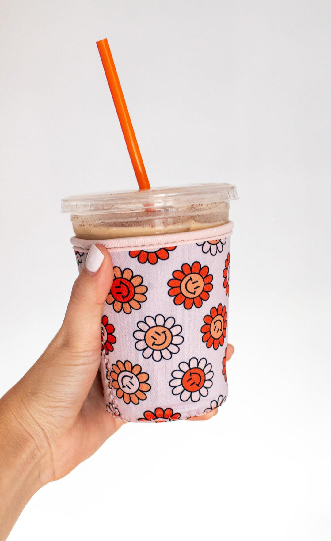 Daisy Iced Coffee Sleeve Iced Coffee Kozy Iced Coffee - Etsy | Etsy (US)