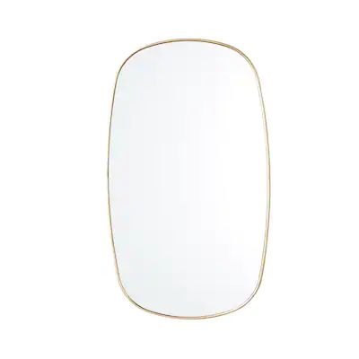 Origin 21 Gilded+ Series 20-in W x 34-in H Oval Gold Polished Full Length Wall Mirror Lowes.com | Lowe's