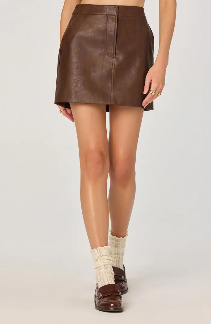 Faux Leather Miniskirt | Nordstrom
