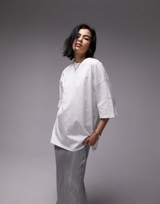 Topshop oversized tee in white | ASOS (Global)