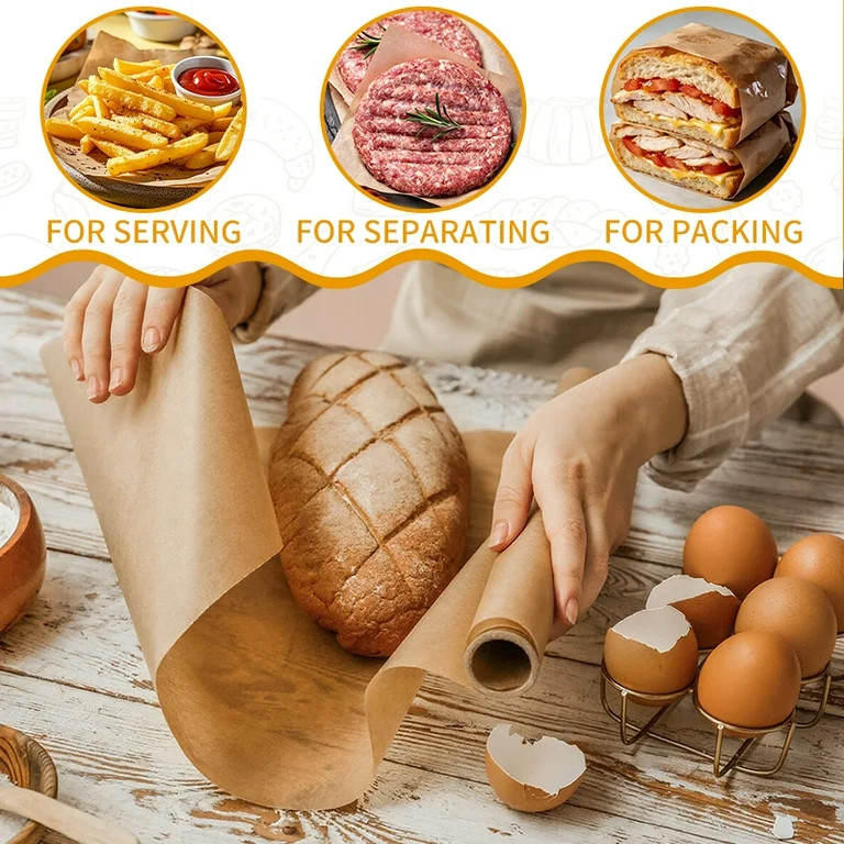 Parchment Paper Roll For Baking 12in x 49ft, Unbleached Parchment Baking Paper Rolls, Non-Stick P... | Walmart (US)