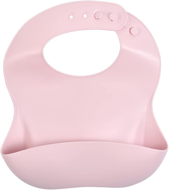 Three Little Tots Modern Silicone Baby Bib – Adjustable Fit Waterproof Catch Bibs ( | Amazon (US)