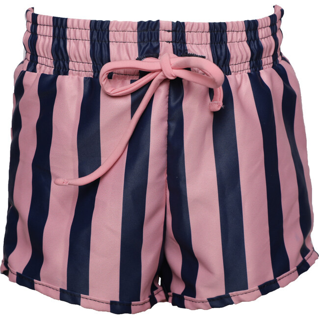 Boy Short Swim Trunks, Rose Blue | Maisonette