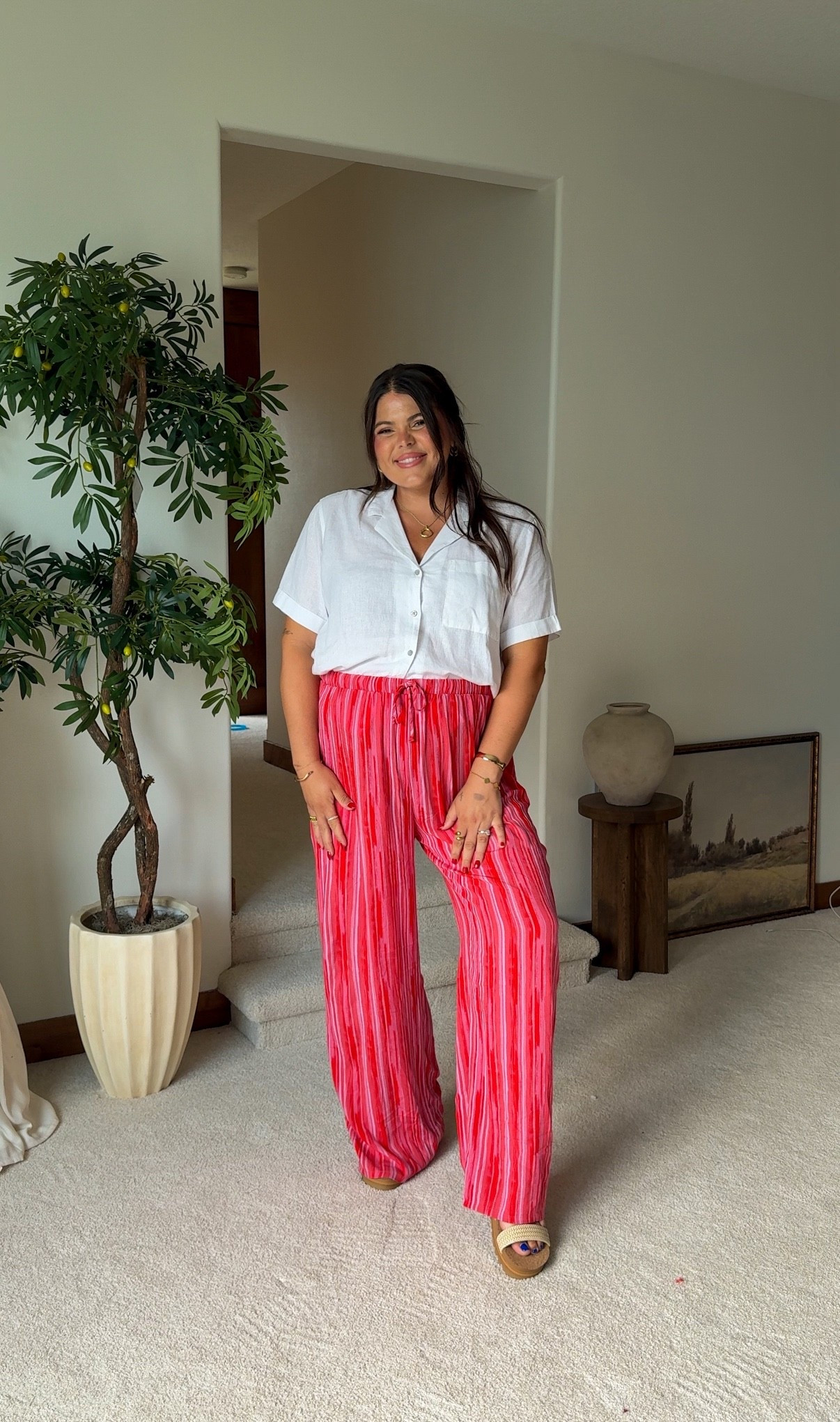 Midsize teacher outfit for fall. 

Wear xl in pants and top- both under $20 from Walmart!!

Bump friendly too

#Teacher #work #midsize #Fall

#LTKWorkwear #LTKMidsize #LTKFindsUnder50