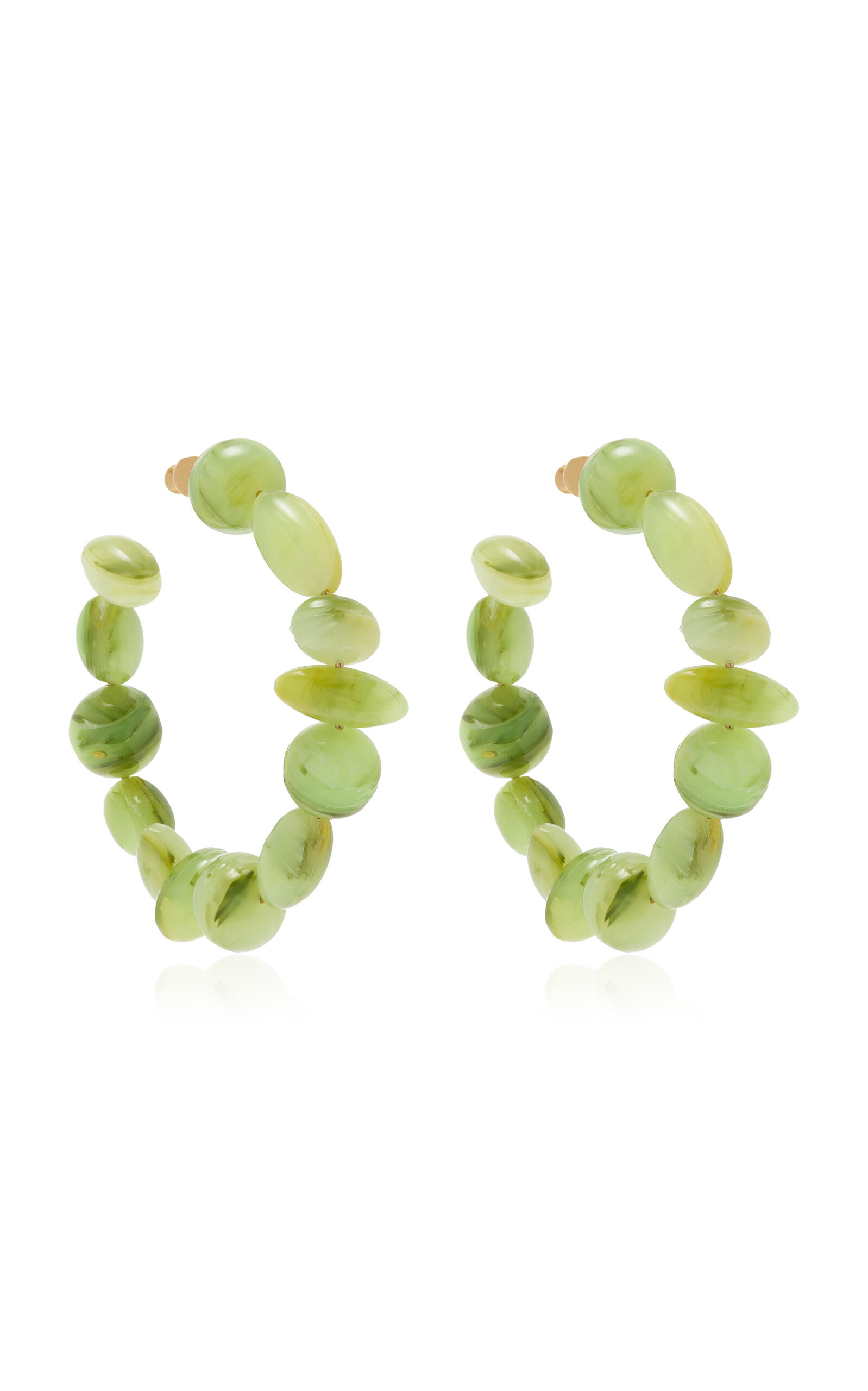 Akira Beaded Hoop Earrings | Moda Operandi (Global)