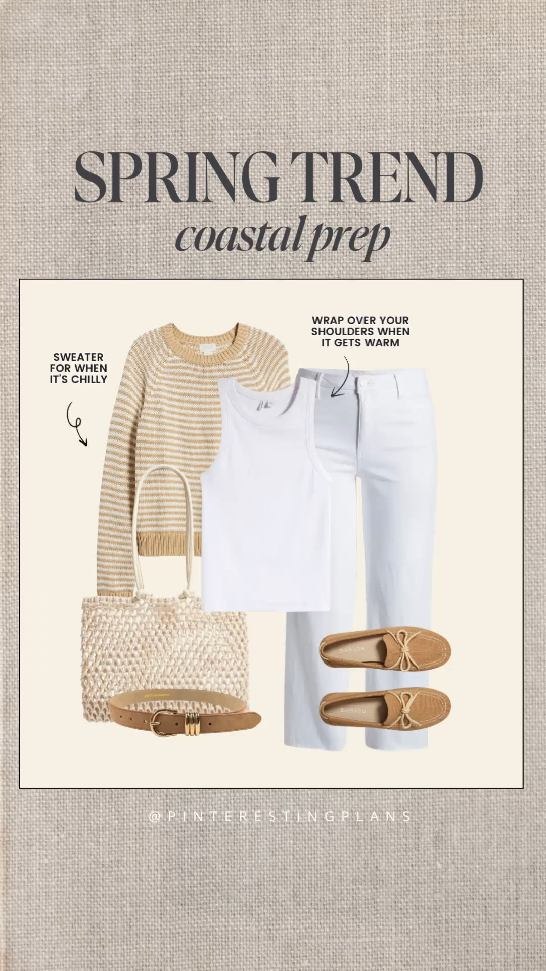 Spring fashion trend 2025 - coastal prep! Think stripes, cropped jeans/pants and beach totes as everyday bags. 

#LTKShoeCrush #LTKItBag #LTKSeasonal