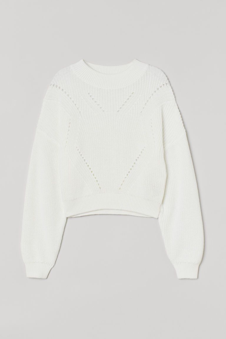 H & M - Knit Sweater - White | H&M (US)