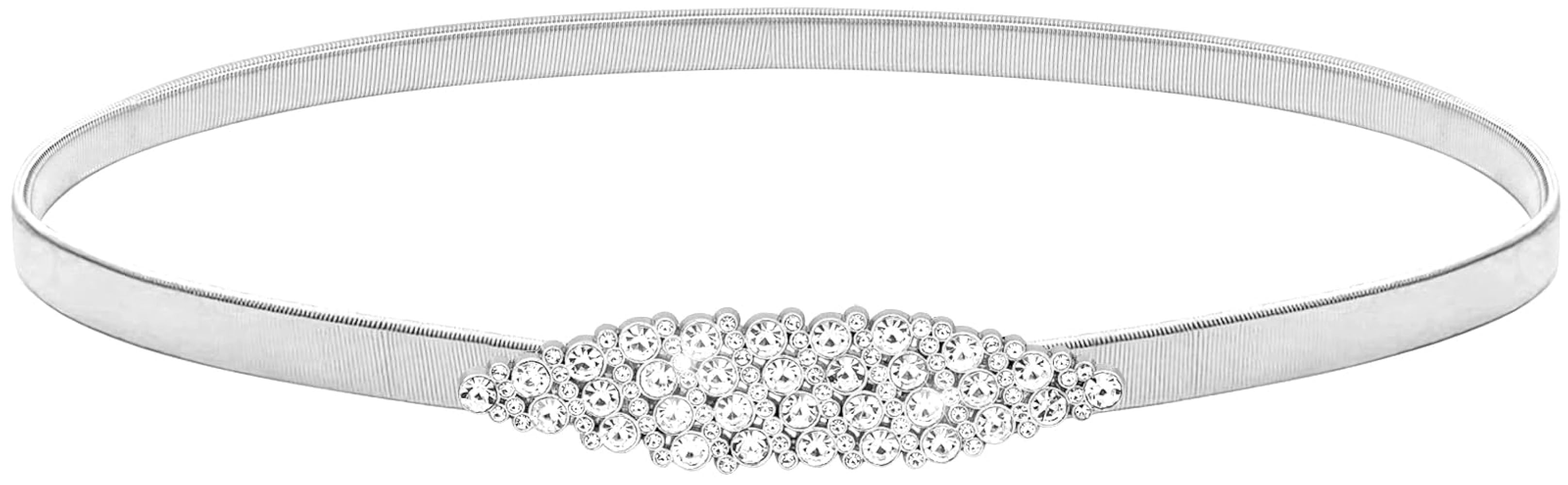 LIMHOO Women's Skinny Metal Waist Belt Elastic Thin Waist Belt for Dress Stretch Chain Belt | Amazon (US)