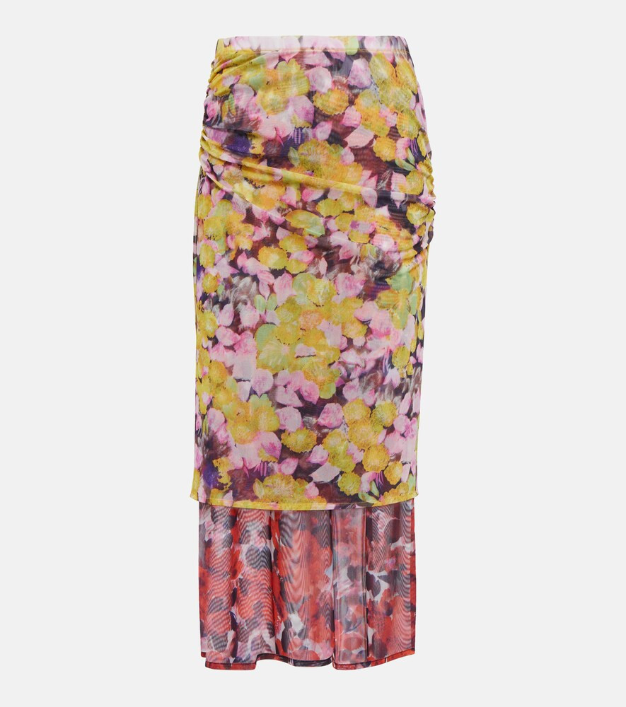 Dries Van Noten High-rise floral midi skirt | Mytheresa (UK)