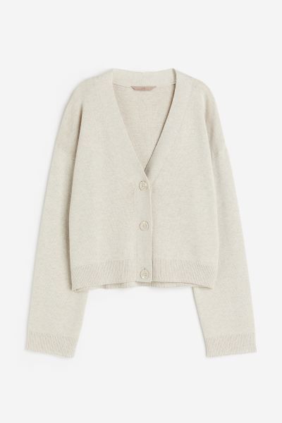 Fine-knit Cardigan - Light beige - Ladies | H&M US | H&M (US + CA)