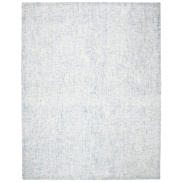 Rowe Handmade Tufted Area Rug in Ivory / Blue | Wayfair North America