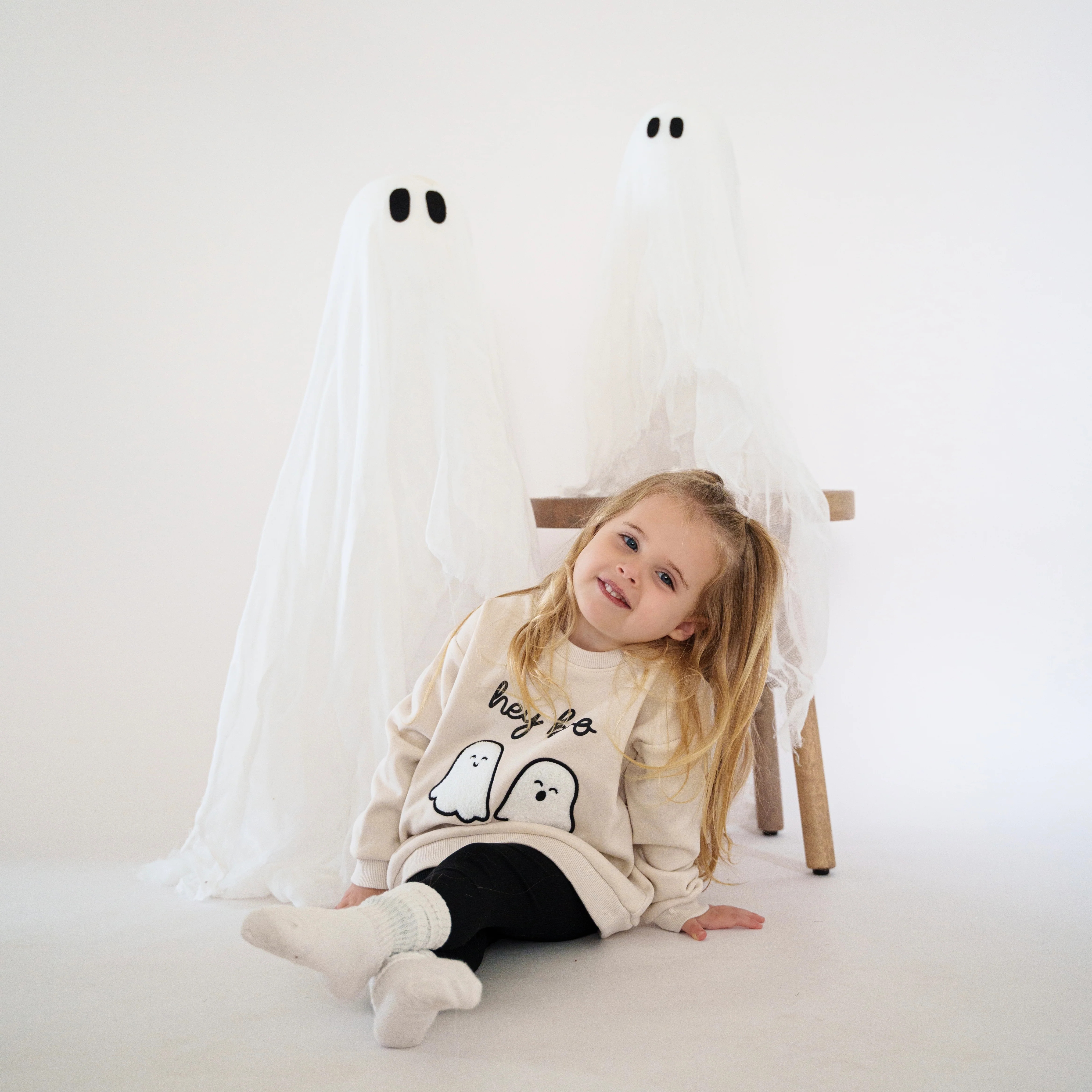 Hey Boo Crewneck | Atlas Grey